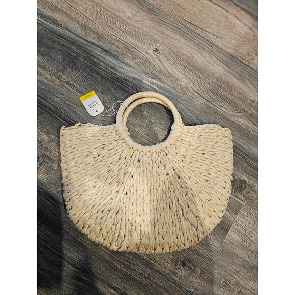 NWT L'Occitane Natural Handmade Chic Straw Boho Vacation Bag - Picture 2 of 3